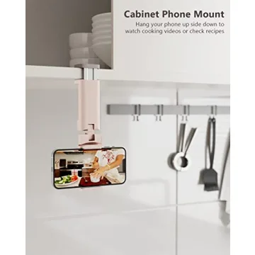 MiiKARE Airplane Travel Phone Holder with 360 Rotation