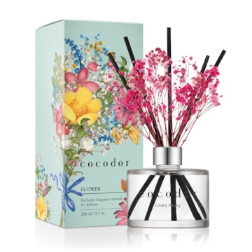 Lovely Peony Reed Diffuser Set for Home Fragrance