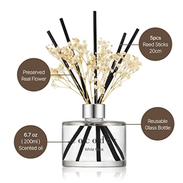 Lovely Peony Reed Diffuser Set for Home Fragrance