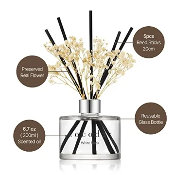 Lovely Peony Reed Diffuser Set for Home Fragrance