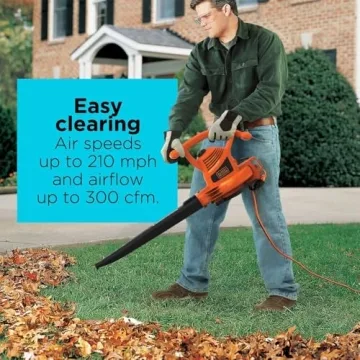 BLACK+DECKER 3-in-1 Electric Leaf Blower Vacuum Mulcher