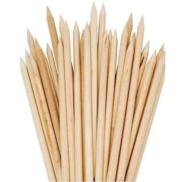 Orange Wood Sticks, Nail Art, Cuticle Pusher Remover, Manicure Pedicure Tool (50 Pieces)