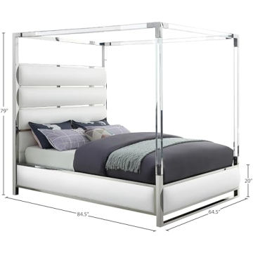 Meridian Encore Modern Canopy Bed for Luxurious Bedrooms