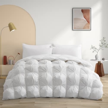 puredown® Goose Down Comforter Twin Size, 800 Fill Power Lightweight Luxurious Down Comforter Pinch...