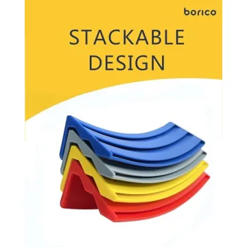 BORICO Card Holders for Playing Cards - 4 Pack Playing Card Holder for Kids and Adults,Stackable Storage Game Card Tray for Arthritis Patients with a Travel Pouch (4 Colors)