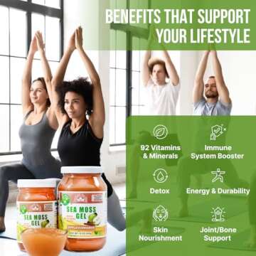 EverSmith Organics - Wildcrafted Irish Sea Moss Gel | Made in USA | Rich in Vitamins & Minerals | Se...