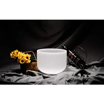 TOPFUND 432Hz C# Crystal Singing Bowl with Case
