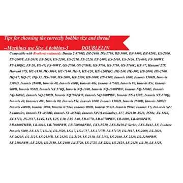 DOUBLELIN 144pcs Prewound Bobbins for Brother and More