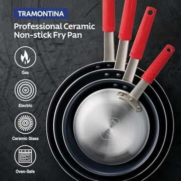 Tramontina 8-Inch Ceramic Non-Stick Frying Pan for Easy Cooking