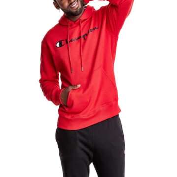 Champion Men's Hoodie, Powerblend, Fleece, Comfortable Sweatshirt for Men (Reg. or Big & Tall)