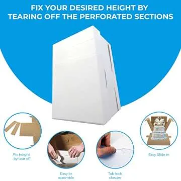 Adjustable Tall Cake Boxes 10Pk Perfect for Events