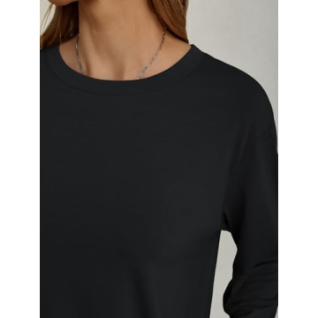 AUTOMET Women’s Oversized Long Sleeve Fall Shirt Stylish Comfort