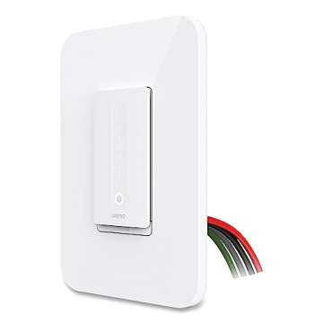 WeMo - WDS060 Wemo WiFi Smart Dimmer Switch (Dim + Control Lights from Anywhere w/App, Voice Control...