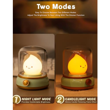 WANIDEA Chibi Flame Lamp - Cozy Flickering Light