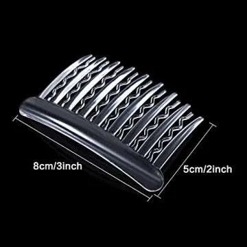 Gejoy 12 Plastic Hair Combs - Perfect for Weddings & Daily Use
