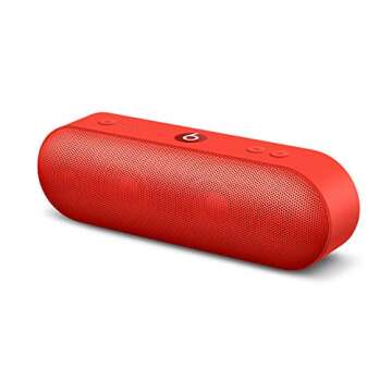 Beats Pill Plus Portable Wireless Speaker - Stereo Bluetooth, 12 Hours of Listening Time, Microphone for Phone Calls - (Product) RED