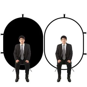 Reliable Collapsible Black White Photography Backdrop