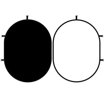 Reliable Collapsible Black White Photography Backdrop