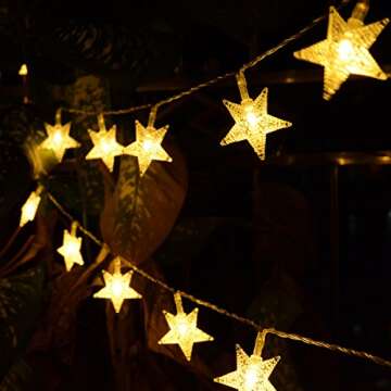 Homeleo 50 LED Star String Lights with Remote Control