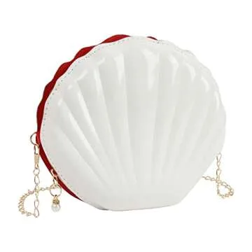 Felice Ann Mini Glitter Seashell Cross-body Evening Bag