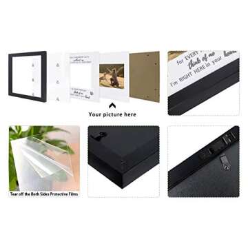 KCRasan Memorial Picture Frame for Pet Loss Gift - Remembrance Frame for Dog or Cat with Sympathy Tr...