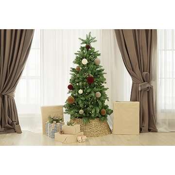 11 Velvet Christmas Ornaments - Elegant & Shatterproof