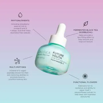 Pacifica Beauty Future Youth Time Shift Eye Serum, Skincare, Brightening, Dark Circles, Fine Lines, ...