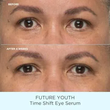 Pacifica Beauty Future Youth Time Shift Eye Serum, Skincare, Brightening, Dark Circles, Fine Lines, Skin Firming, Fragrance Free, Eye Cream, For All, Stressed, Aging Skin, Vegan, 0.67 fl oz (1 Count)