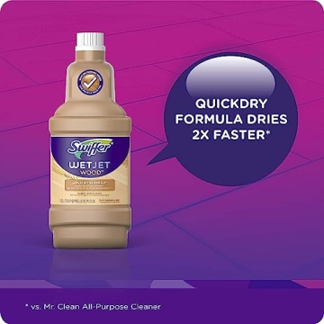 Swiffer WetJet Wood Floor Cleaner 2 Pack - Fast Cleaning Solution