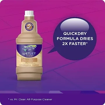 Swiffer WetJet Wood Floor Cleaner 2 Pack - Fast Cleaning Solution