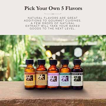 Bakto Flavors - Natural Flavors & Extracts - PICK YOUR OWN FLAVORS - Box of 5 (1 OZ Bottles)