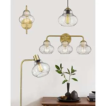 Stylish ELYONA Bubble Glass Wall Sconces for Any Room