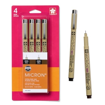 SAKURA Pigma Micron Pens - Archival Quality for Artists