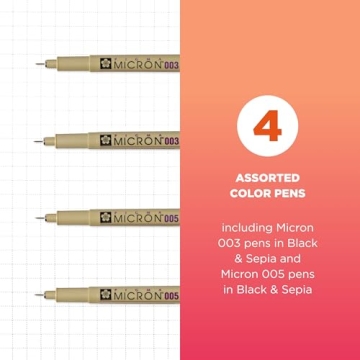SAKURA Pigma Micron Pens - Archival Quality for Artists
