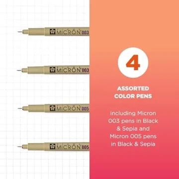 SAKURA Pigma Micron Pens - Archival Quality for Artists