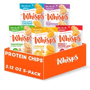 Whisps Cheese Crisps Variety Pack | Protein Chips | Healthy Snacks | Protein Snacks, Gluten Free, Hi...