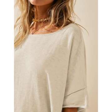 Stylish Tankaneo Women's Oversized T Shirts for Casual Wear