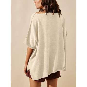 Stylish Tankaneo Women's Oversized T Shirts for Casual Wear