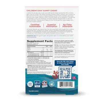 Nordic Naturals Children’s DHA Gummy Chews - Zero Sugar & Tasty