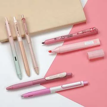 Stylish WRITECH Gradient Color Barrel Gel Pen Set