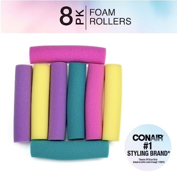Conair Jumbo Foam Hair Rollers for Effortless Curls