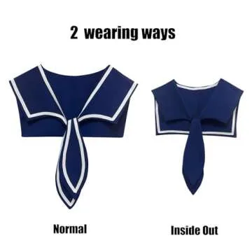 HoosaiyWoo Women Sailor Collars - Stylish Detachable Accessory