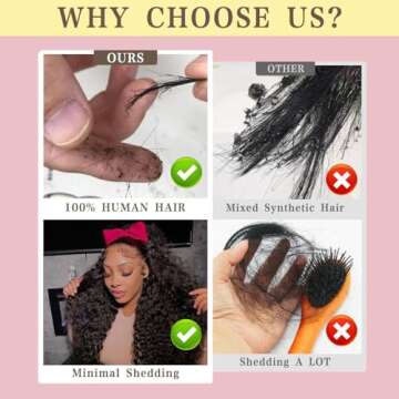 Perselene 28 Inch Deep Wave Lace Front Wigs Human Hair 13x4 Deep Curly Frontal Wig Hd Wet And Wavy H...