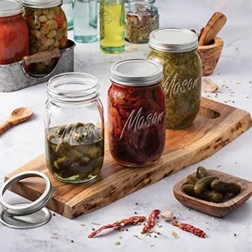 Paksh Mason Jars - Versatile Food Storage 32 oz 6-Pack