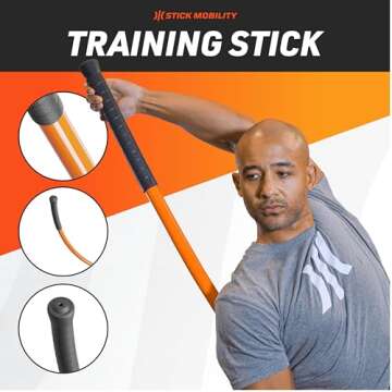 Stick Mobility 6 Foot + 6 Foot + 4 Foot Bundle | Improve Flexibility, Mobility, and Strength with Active Stretching for Golf, Running, Fitness, Pickleball, and More