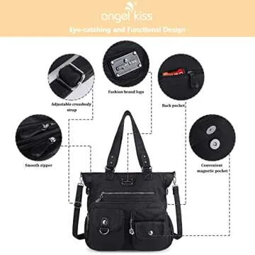 Stylish Angelkiss Handbag with Pockets for Women