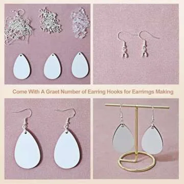 XKCWXY 925 Silver Earring Hooks Kit for Creative Crafting