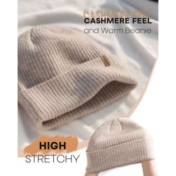 FURTALK Womens Winter Hat Scarf Gloves Set Knitted Thick Beanie Touchscreen Gloves Neck Warmer for M...