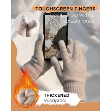 FURTALK Winter Hat Scarf Gloves Set - Touchscreen & Cozy