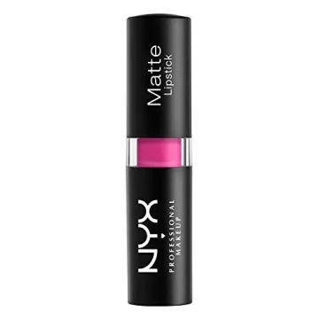NYX PROFESSIONAL MAKEUP Matte Lipstick - Shocking Pink (Blue-Toned Hot Pink)